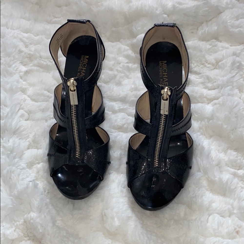 MICHAEL KORS black patent heels